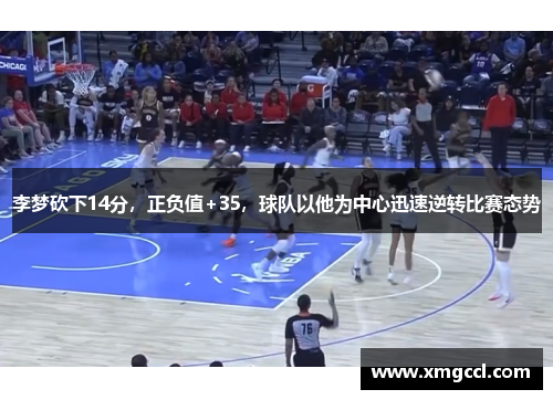 李梦砍下14分,正负值+35,球队以他为中心迅速逆转比赛态势